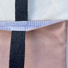 Load image into Gallery viewer, Tote bag. Dusty pink cotton canvas and waxed linen tote.
