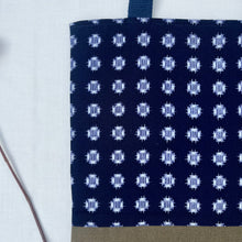 Load image into Gallery viewer, Tote bag. Vintage Japanese kimono fabric with an khaki green cotton canvas bottom.
