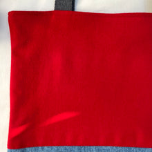 Load image into Gallery viewer, Tote bag. Ex designer red wool and blue denim tote.