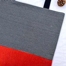 Load image into Gallery viewer, One of a kind bag. Tote Bag. Navy blue and white stripe cotton denim with an organic orange cotton denim bottom.