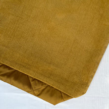 Load image into Gallery viewer, Tote bag. Hand bag. Shopper bag. Golden mustard corduroy and golden brown woven quilt shopper bag.