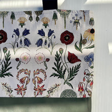 Load image into Gallery viewer, Handbag. Bag. Ex designer woven jacquard fabric and army green leather handbag.