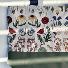 Load image into Gallery viewer, Handbag. Bag. Ex designer woven jacquard fabric and army green leather handbag.