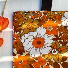 Load image into Gallery viewer, Special listing for Ann. Thank you! Tote bag. Vintage flower cotton canvas with a light blue denim bottom.