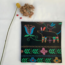Load image into Gallery viewer, Headscarf. Bandana. Neckerchief. Naive colourful light cotton poplin.
