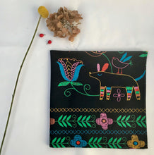 Load image into Gallery viewer, Headscarf. Bandana. Neckerchief. Naive colourful light cotton poplin.
