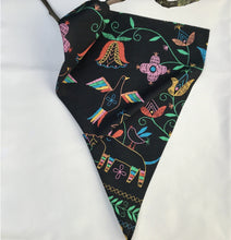 Load image into Gallery viewer, Headscarf. Bandana. Neckerchief. Naive colourful light cotton poplin.
