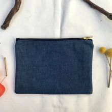Load image into Gallery viewer, Wool Check Pouch with YKK zip. Zippered purse. Zippered pouch. YKK zipper.
